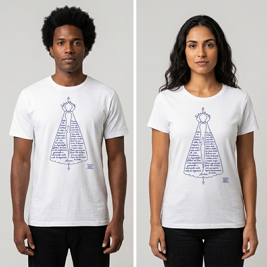 Camiseta Salve Rainha Aparecida - c1o3