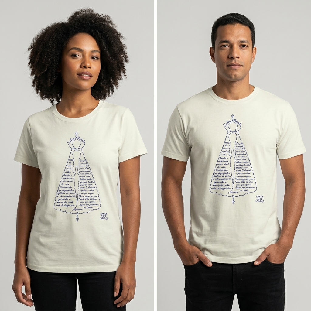 Camiseta Salve Rainha Aparecida - c2o1