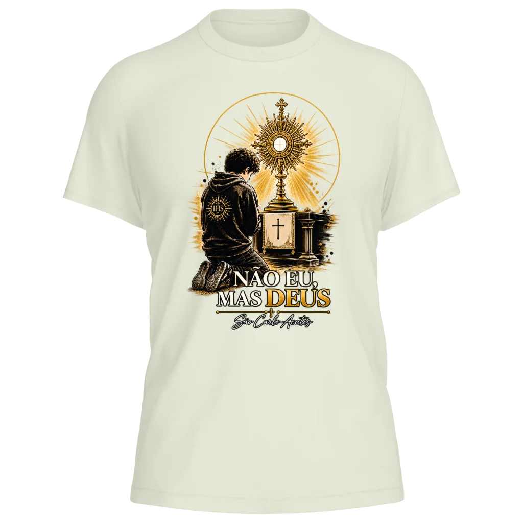 Camiseta Carlo e o Santíssimo Sacramento - Branca - Front