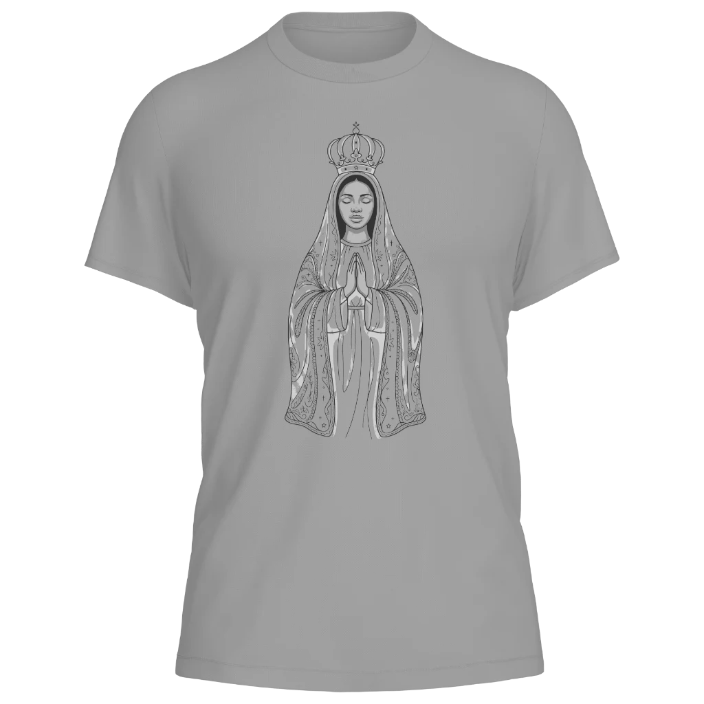 Nossa Senhora Aparecida - Cinza Mescla - Frente