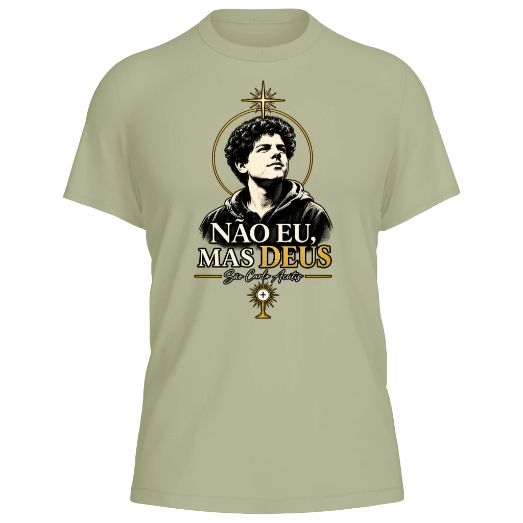 Camiseta São Carlo Acutis - Saara - Frente