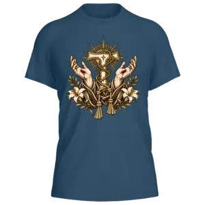 Camiseta São Francisco — Os Estigmas — Azul Marinho — Frente